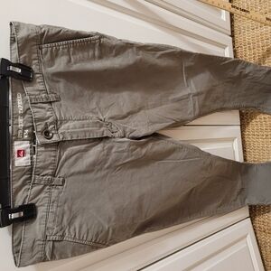 Quiksilver Men's Green Gray Chino Pants 34 Waist